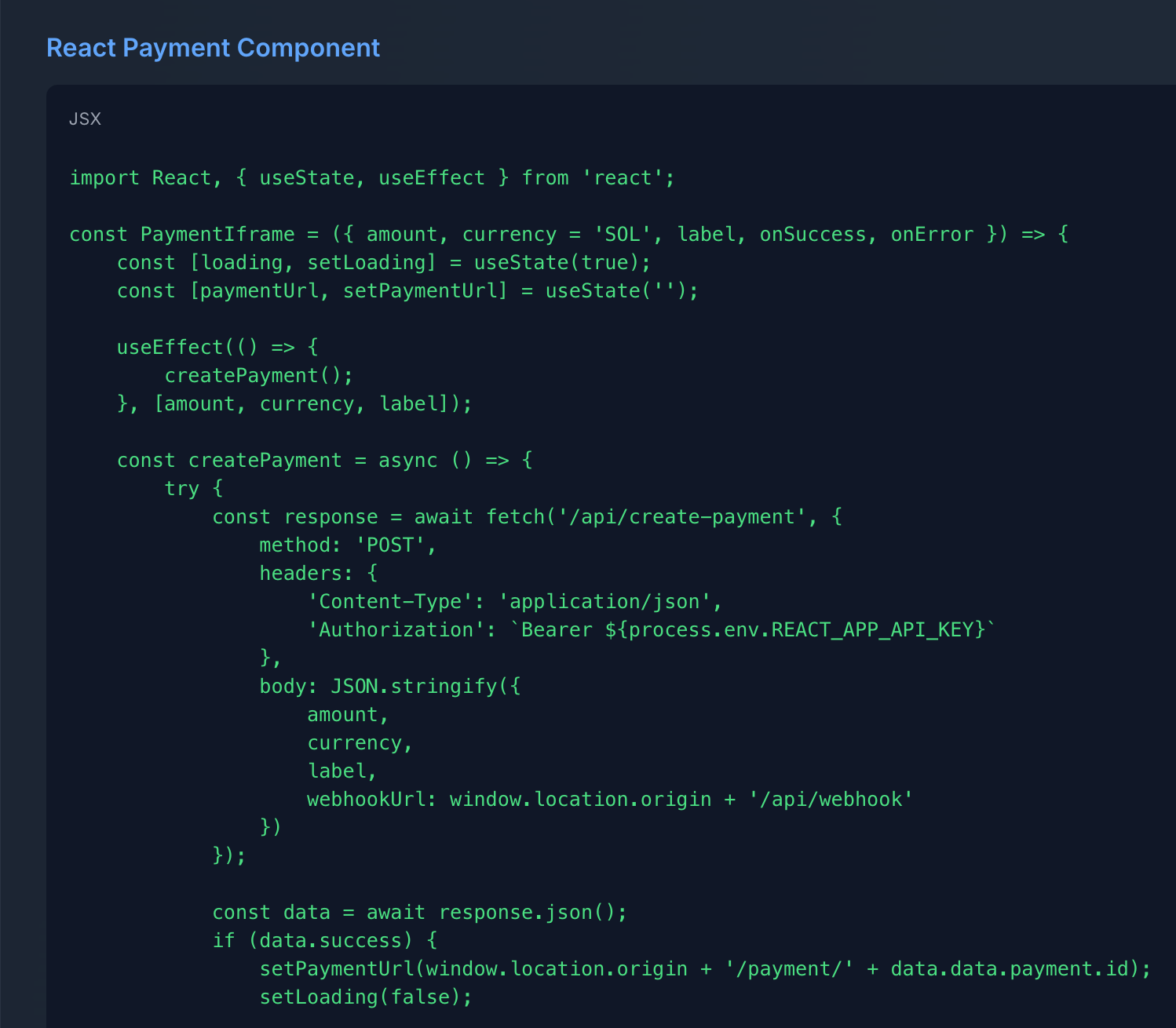 AURAS Pay Developer Dashboard